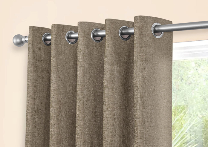 Amberley Eyelet, Earth - Ready Made Curtains - Image 9